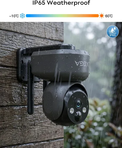Miniatura 9 de Xega Cámara de seguridad celular 4G inalámbrica para interiores, PTZ 2K sin cámara WiFi para el hogar, RV/viaje/mascota/bebé con aplicación