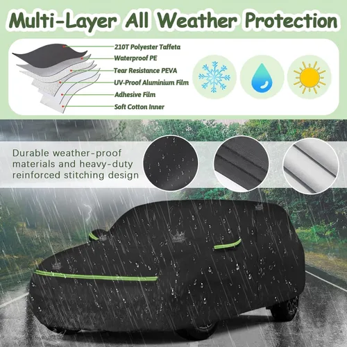 Miniatura 2 de Fundas de automóvil para Volkswagen New Beetle 1998-2025 de 2 puertas, impermeable para todo tipo de clima, cubierta completa de automóvil 210T