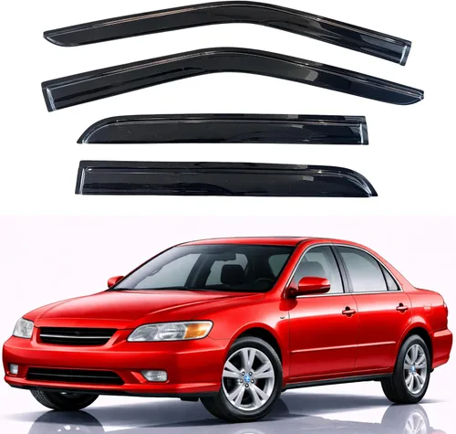 Miniatura 44 de KPY Visor de ventana compatible con Hyundai Tucson 2021-2025, 4 piezas de deflector de ventilación para ventana lateral, estilo Mugen, protector
