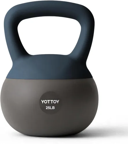 Miniatura 15 de YOTTOY Pesa rusa suave, juego para entrenamiento de fuerza y entrenamientos en casa, base acolchada de lados suaves, mango ancho, ideal