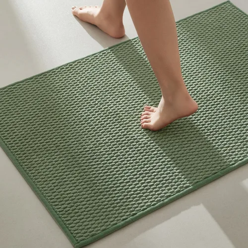 Miniatura 89 de TYUU Alfombras de Baño Antideslizantes Lavables, Tapete de Baño Súper Absorbente Delgado de Pila Baja para Secar Rápido, Alfombra de Baño Pequeña