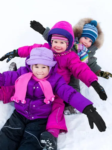 Miniatura 6 de 6 pares de guantes de invierno para niños, impermeables, guantes de esquí para nieve, cálidos, dedos completos, snowboard, guantes unisex para clima