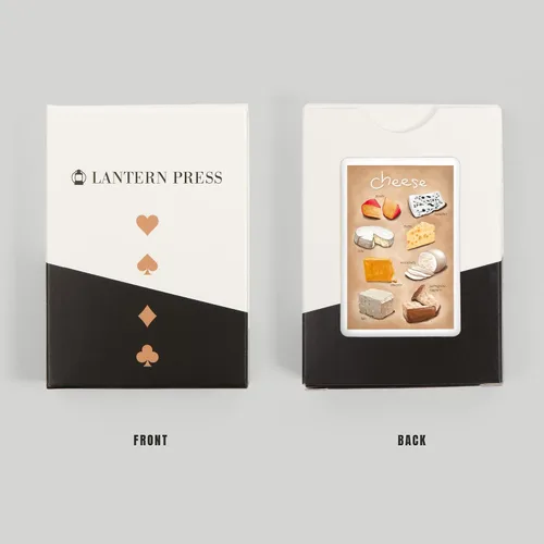 Miniatura 8 de Lantern Press Variedades de queso (52 cartas de juego, baraja de cartas de tamaño póquer con comodinos)