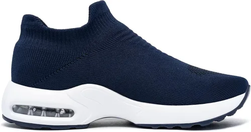 Miniatura 8 de LARNMERN Zapatos deportivos de punta de acero para mujer, zapatos de trabajo con puntera de seguridad, con amortiguación de aire, zapatos casuales