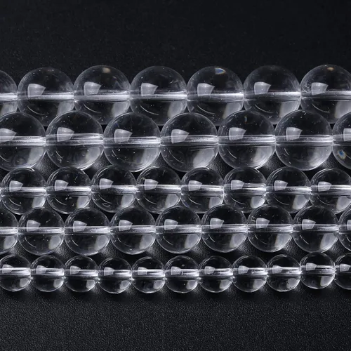 Miniatura 68 de 100 cuentas redondas sueltas de hematita negra de grado AAA para hacer joyas y pulseras