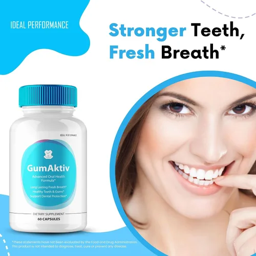 Miniatura 7 de GumAktiv - Cápsulas de GumAktiv para dientes y encías, píldoras de suplemento GumAktiv, máxima fuerza, fórmula avanzada de GumAktiv, apoyo natural