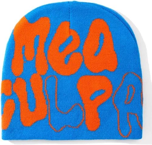 Miniatura 2 de Elnuqok Gorro de punto para mujer, gorro de invierno inalámbrico con diseño de calavera