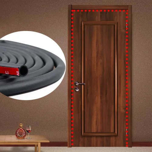 Miniatura 4 de Tira de sellado de 19.7 pies de largo para puertas/ventanas, sellos de respaldo autoadhesivos, gran espacio (de 5/16 pulgadas a 11/20 pulgadas)