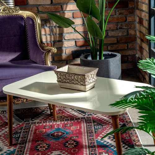 Miniatura 6 de Mesa de centro rectangular de estilo moderno para sala de estar, mesa auxiliar rectangular moderna, mesas de centro para sala de estar, mesa