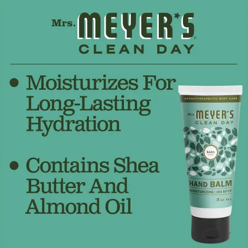 Miniatura 7 de Mrs. MEYER'S CLEAN DAY - Bálsamo de manos hidratante, fabricado con aceites esenciales, tamaño de viaje, lavanda, 3 onzas