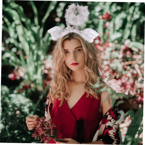 Miniatura 5 de balacoo 2 Pcs Teenage Girl Clothes Dresses Trendy Teen Girl Trendy Clothes Dress for Teen Girls Wings Headwear Angel Headband for Cosplay Black