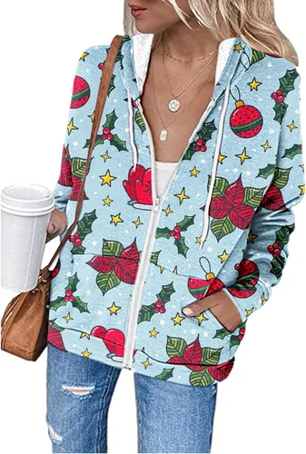 Miniatura 4 de Women's Sequin Butterfly Graphic Hooded Fashion Comfy Breathable Pullover Tops Full Zip Drawstring Shirt with Pocket