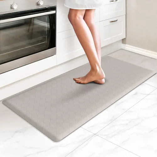 Miniatura 41 de HappyTrends Alfombras antifatiga para cocina, 4/5 pulgadas de grosor, antideslizantes, impermeables, ergonómicas, cómodas para cocina, suelo, hogar