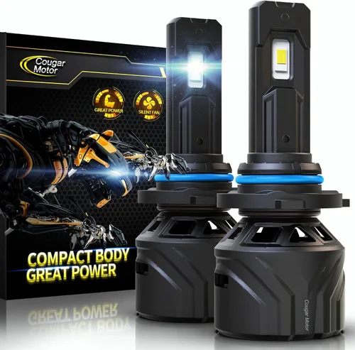 Miniatura 12 de Cougar Motor - Bombillas H4, 9003 luces antiniebla 6500K blancas sin polaridad para uso en carretera o todoterreno, enchufe y uso - Paquete de 2