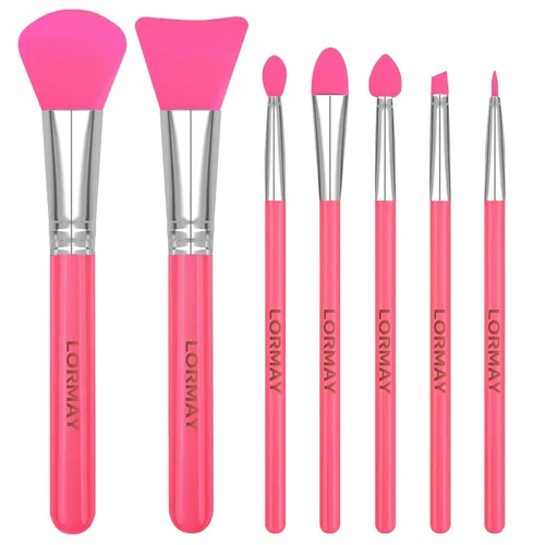 Miniatura 8 de LORMAY Juego de cepillos de silicona de 7 piezas para manualidades y maquillaje de resina UV, color verde Para manualidades de resina epoxi UV