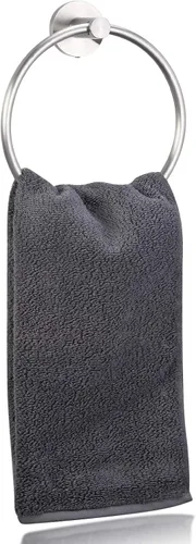 Miniatura 5 de Bahroom Towel Ring Acero inoxidable SUS 304,Soporte de toalla de mano circular,Toallero redondo mate Soporte de pared Toallero de montaje en pared