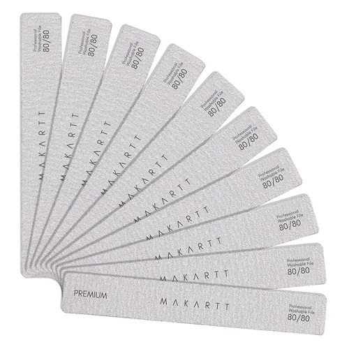 Miniatura 13 de Makartt Lima de uñas – Tablas de esmeril de grano 180/240 para uñas, 2 limas de uñas de doble cara para preparación y pulido de uñas naturales, kit