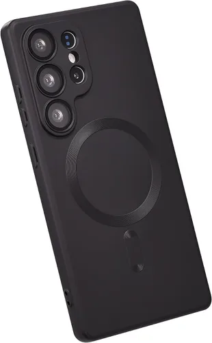 Miniatura 52 de Funda magnética para Samsung Galaxy S22 Ultra, silicona suave, delgada, antiarañazos, con protección de cámara, compatible con MagSafe, color negro