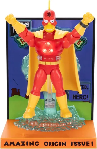 Miniatura 4 de The Simpsons Figura de Acción de Coleccionista Premium de Radioactive Man de 5 Pulgadas
