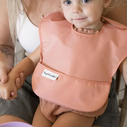 Miniatura 2 de Tiny Twinkle Baberos a Prueba de Desastres para Bebés para Comer Baberos Impermeables y Limpiables para Niños con Bolsillo Recolector Baberos