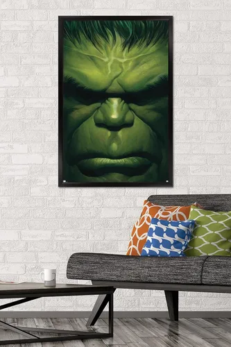Miniatura 2 de Marvel Comics Hulk - Póster de pared de The Immortal Hulk #18, 34 pulgadas de largo x 22.4 pulgadas de ancho, versión enmarcada en negro Versión