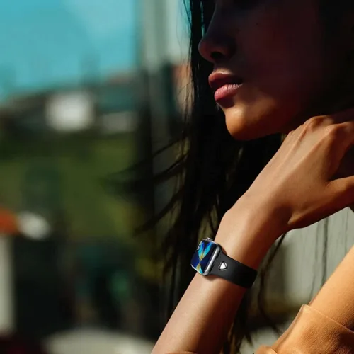 Miniatura 5 de Correa compatible con Apple Watch Series 9, 8, 7, 1.61 pulgadas, Series 6, 5, 4, SE de 1.575 pulgadas, Serie 3 de 1.496 pulgadas para mujer