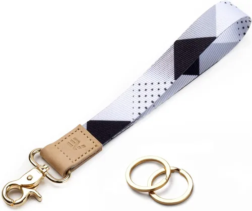 Miniatura 51 de EcoVision - Llaveros lindos con correa para llaves, llavero de muñeca para mujer, correa de insignia con 2 argollas para llaves