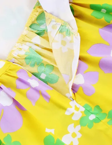 Miniatura 211 de Vestido de verano para niña, de algodón, con diseño floral