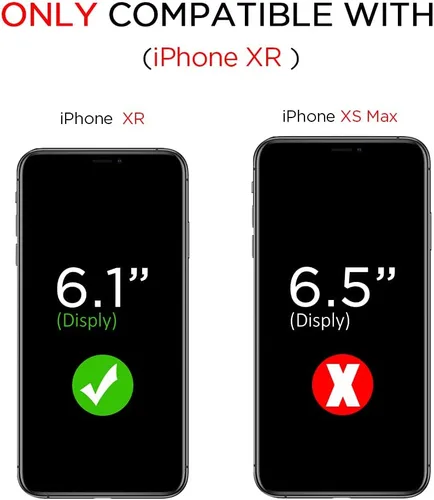 Miniatura 7 de Hython Compatible con Funda para iPhone XR, Protector Defensor de Cuerpo Completo de Servicio Pesado con Purpurina Brillante Reluciente, Carcasa
