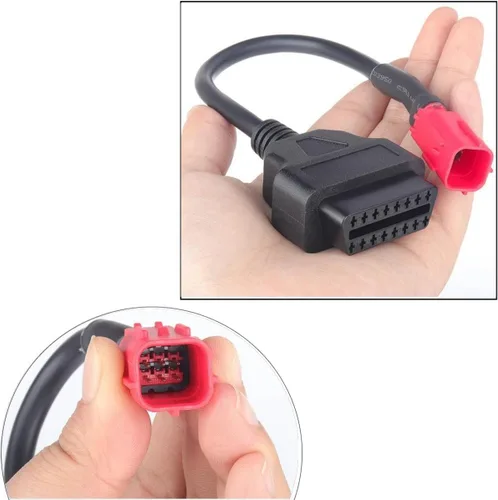 Miniatura 2 de Adaptador Euro5 de 6 pines Motorrad para bicicleta, diagnosticar OBD motocicleta de 6 pines a OBD2 Algunos K-Line y CAN-BusKTM Moto Guzzi Piaggio