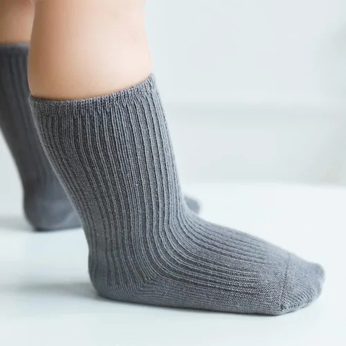 Miniatura 2 de Calcetines unisex para bebés, calcetines elásticos de algodón para niños y niñas, de 0 a 36 meses