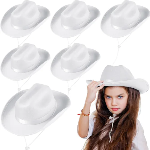 Miniatura 12 de Hercicy Sombreros de vaquero para niños pequeños, sombrero de vaquera para niños y niñas, accesorios de disfraz de bebé, suministros de fiesta