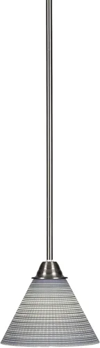 Miniatura 131 de Toltec Lighting Paramount - Mini colgante de 1 luz en acabado negro mate con cristal de arte perla de 7 pulgadas y estilo negro