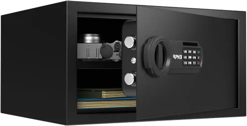 Miniatura 11 de RPNB Caja de seguridad y cerradura de lujo, caja de seguridad con teclado digital, caja fuerte pequeña de aleación de acero, cerradura de teclado