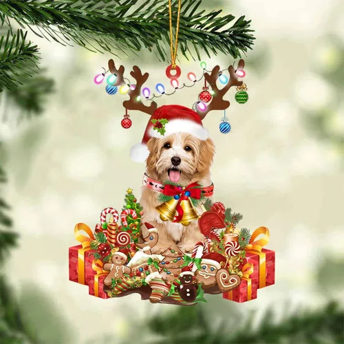 Miniatura 7 de Nazenti Adorno de Navidad personalizado de reno de Alaskan Malamute – Adorno de perro personalizado para amantes de las mascotas, acrílico plano