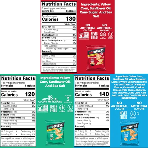 Miniatura 2 de PopCorners Snacks sin gluten, paquete variado de 3 sabores, bolsas de 1 onza (paquete de 20)