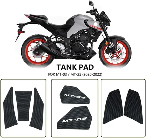Miniatura 3 de Fuel Tank Gasket Sticker Anti Slip Fuel Tank Pad Side Gas Knee Grip for Yam&aha MT 03 MT-03 MT03 MT25 MT-25 2020 2021 2022 Motorcycle Accessories