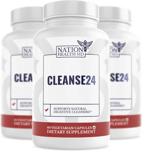 Miniatura 9 de Cleanse24 - Limpieza intestinal para humanos con ajenjo, papaya, nogal negro, limpieza intestinal a base de hierbas, limpieza intestinal