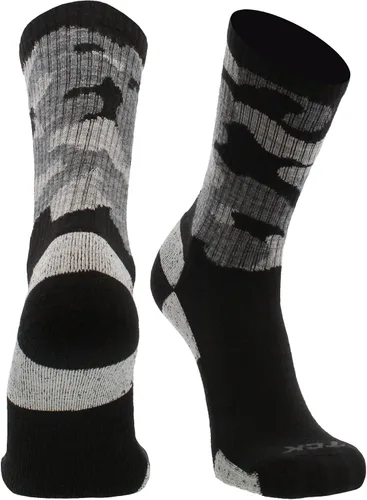 Miniatura 25 de TCK Calcetines de lana merino para hombres y mujeres para senderismo, caza, ciclismo de montaña, longitud de la tripulación para botas