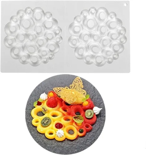 Miniatura 2 de Moldes de silicona circulares de burbuja para chocolate de mostsom, moldes para hornear de grado alimenticio y antiadherentes para hacer chocolate