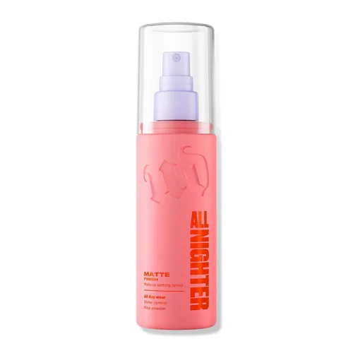 Urban Decay All Nighter - Spray fijador de maquillaje impermeable, acabado mate difuminado, hasta 24 horas de uso, niebla facial ultrafina,