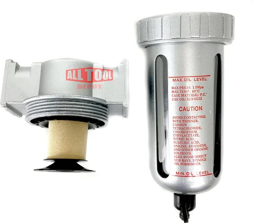 Miniatura 3 de Separador de trampa de agua con filtro de partículas comprimido de flujo medio de 3/8