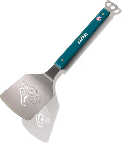 Miniatura 17 de YouTheFan NFL Sportula (espátula) de acero inoxidable de 18 pulgadas con abrebotellas