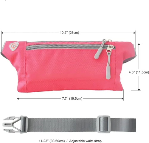 Miniatura 3 de veriya - Riñonera impermeable, ligera, con conector para auriculares, para correr, senderismo, ciclismo, paseos, 5.5in