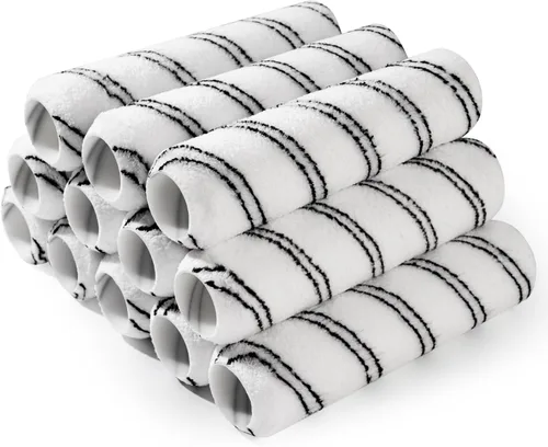 Miniatura 11 de Cubiertas de rodillo de pintura de microfibra CoatPro Twools, paquete de 24 cubiertas de rodillo de pintura de 4 pulgadas (3/8 pulgadas de napa)