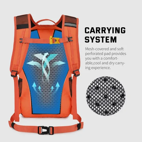 Miniatura 3 de SKYSPER Mochila pequeña para senderismo, 20 L, ligera, para viajes, mochila de senderismo de un día para mujeres y hombres Lantc20-naranja