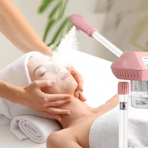 Miniatura 2 de Vaporizador Facial Profesional, Vaporizador Facial sobre Ruedas, Vaporizador para Esteticistas con Más Vapor para Hidratación y Humectación, Altura