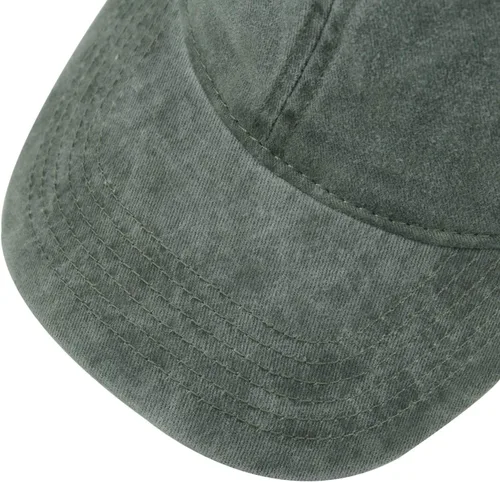 Miniatura 5 de HH HOFNEN Gorra de béisbol de algodón de sarga lavada y desgastada, vintage, ajustable, para hombre y mujer