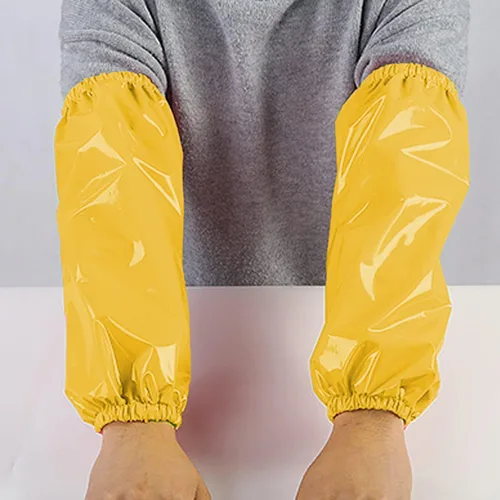 Miniatura 5 de ELEBOX Delantal impermeable a prueba de aceite delantal utilitario delantal resistente a productos químicos con manga delantal de trabajo ultra