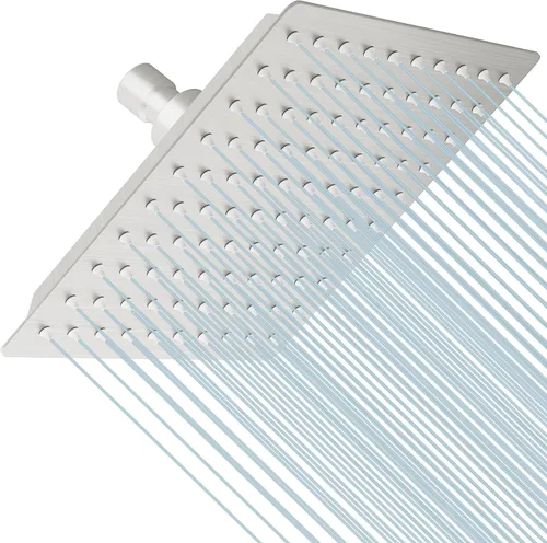 Miniatura 25 de BESy Cabezal de ducha de lluvia de 16 pulgadas, lluvia cuadrada de 16" y cabezal de ducha de baño de acero inoxidable de alta presión, ultra delgado